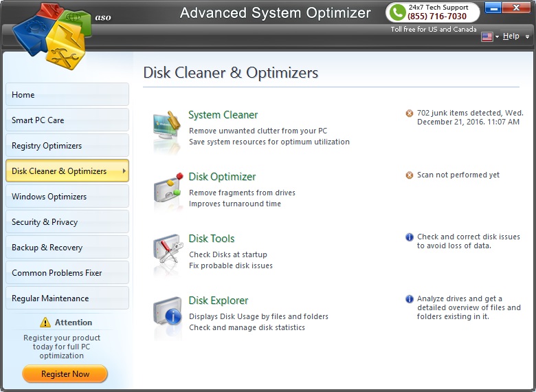 برنامج أدفانتج سيستم أوبتمايزر  Advanced System Optimizer